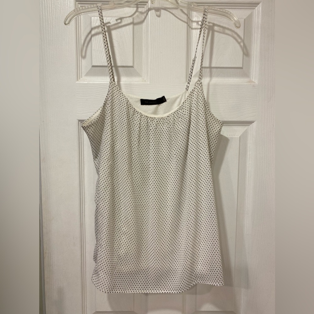 Polka dot camisole. Accessories not included.